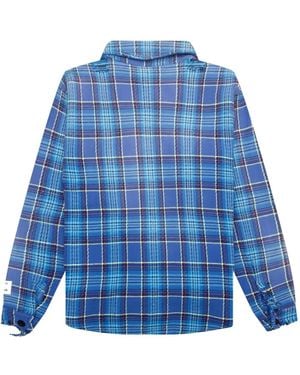 GALLERY DEPT. Frayed Plaid Shirt - Blue