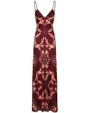 Johanna Ortiz Nuestra Tierra Maxi Dress - Red