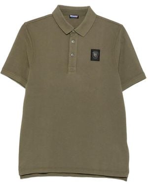 Blauer Logo-Patch Polo Shirt - Green