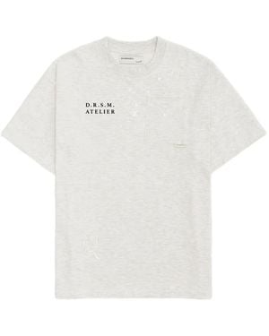 DOMREBEL Atelier Printed T-Shirt - White