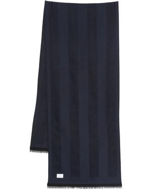 Manuel Ritz Striped Scarf - Blue
