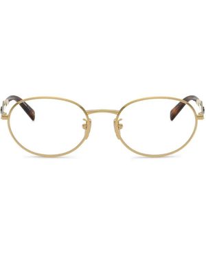 Prada Gafas Con Placa Del Logo - Neutro