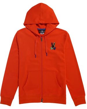 Psycho Bunny Leo Embroidered Zip-Up Hoodie
