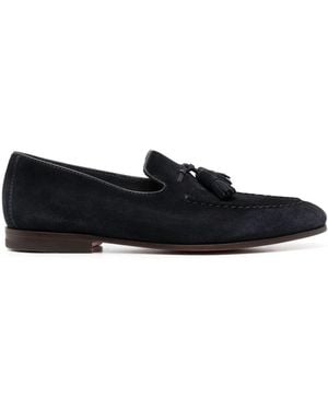 Santoni タッセル ローファー - ブラック