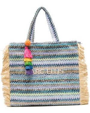 Marc Ellis Borsa Tote Con Frange - Blu