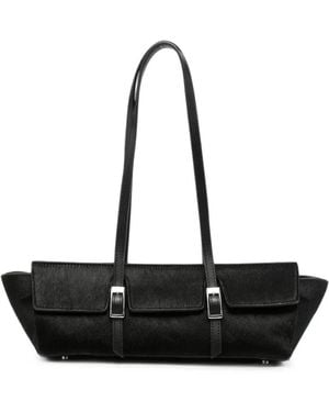 Elleme Bolso De Hombro Le Bateau De Piel De Becerro - Negro