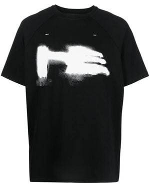HELIOT EMIL Logo-Print Cotton T-Shirt - Black
