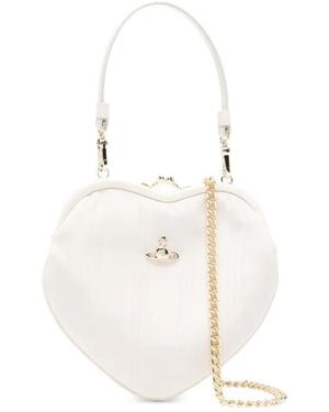 Vivienne Westwood Belle Heart-Frame Mini Bag - White
