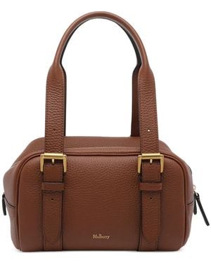 Mulberry Boston Kleine Leren Shopper - Bruin