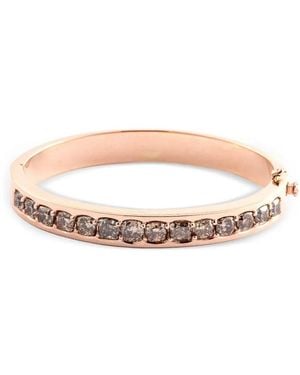 Sylva & Cie Embellished Bangle Bracelet - Pink