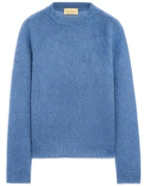 Momoní Clover Brushed-Knit Jumper - Blue