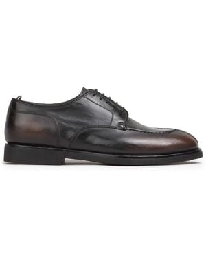 Officine Creative Chaussures Bariton Flexi En Cuir Bruni À Bout Mocassin - White