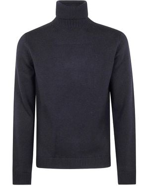 Nuur Maglione A Collo Alto - Blu