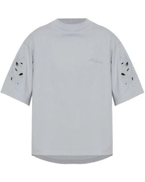 AllSaints Lola Amelie Logo-Embroidered T-Shirt - Gray