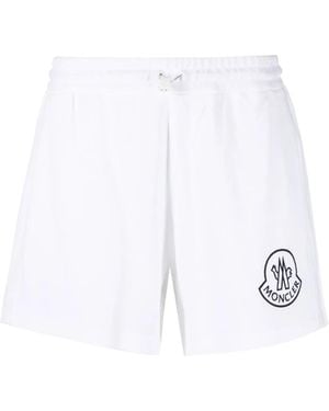 Moncler Fleece Shorts - White
