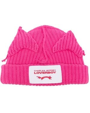 Charles Jeffrey Ears Beanie - Pink