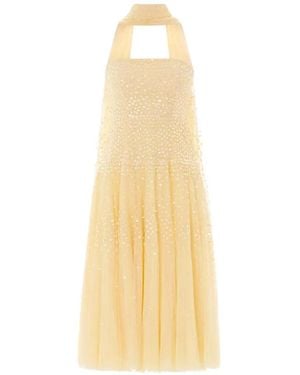 Needle & Thread Sunrise Strapless Midi-Jurk Met Pailletten - Wit