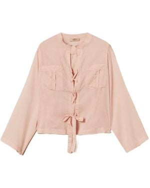 Twinset Tie-Fastening Shirt - Pink