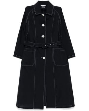 Thom Browne パッチポケット カーコート - ブラック