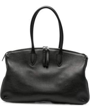 Borsalino Bolso Shopper Mediano Texturizado - Negro
