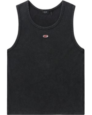 FIVE CM ロゴ タンクトップ - ブラック