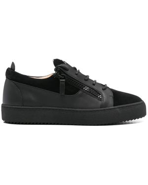 Giuseppe Zanotti Frankie Double-Zip Low-Top Trainers - Black