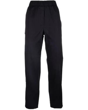 Peserico Monili-Chain Elasticated-Waistband Pants - Blue