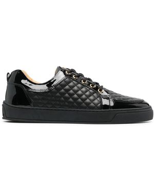 Leandro Lopes Quilted Low-Top Trainers - Black