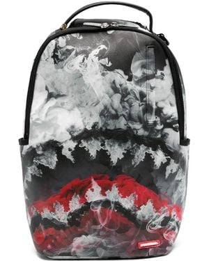 Sprayground Sharke-Print Backpack - Gray