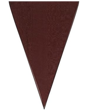 ZEGNA Bufanda con borde triangular - Marrón