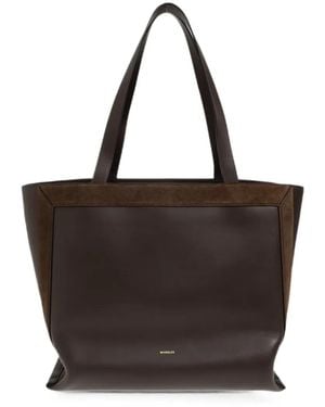 Wandler Mittelgroße Ida Tote Bag Mit Wildledereinsätzen - Schwarz