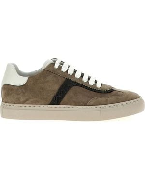 Brunello Cucinelli Leather Sneakers - Brown