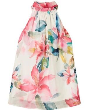Twinset Floral-Print Top - Pink