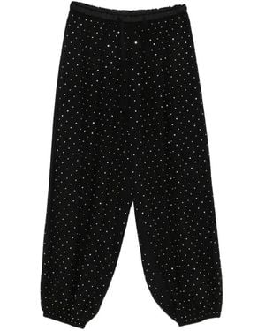 Sandro Embellished Tapered Pants - Black