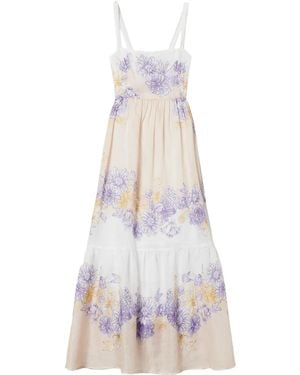 Twinset Floral-Print Dress - White