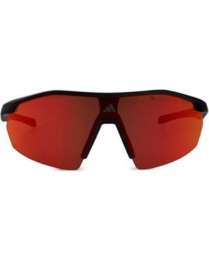 adidas Anemos Square-Frame Sunglasses - Red