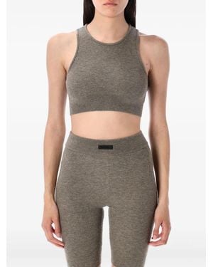 Fear Of God Crew-Neck Ribbed Tank Top - Grey