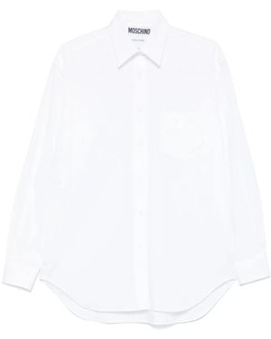 Moschino Shirt With Embroidery - White