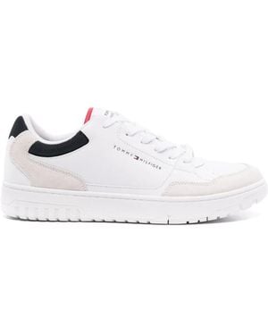 Tommy Hilfiger Cleat Leather Trainers - White