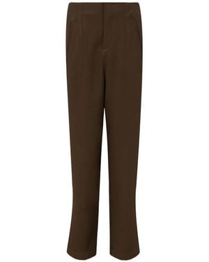 Lenny Niemeyer ハイウエスト クロップドパンツ - ブラウン