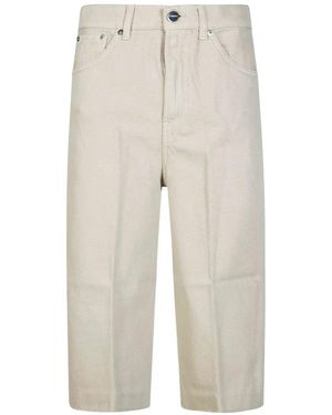 Dondup Bermudas Con Trabillas - Blanco