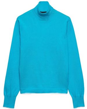 Prada Pullover Mit Rollkragen - Blau