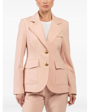 Smythe Flap-Pocket Button Blazer - Natural