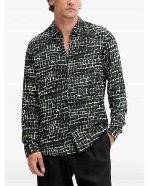 HUGO Camicia Con Stampa - Grigio