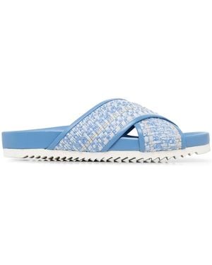 Madison Maison Crossover Strap Sandals - Blue