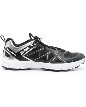 Herno Paneled Low-Top Sneakers - Black