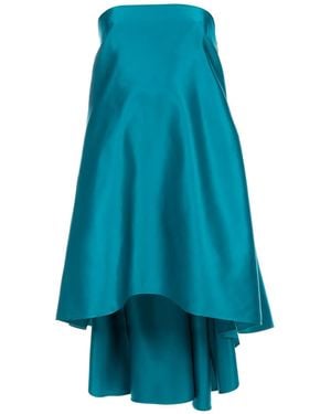 Jil Sander Cape Detail Dress - Blue