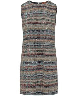 Missoni Caperdoni Sequin-Embellished Mini Dress - Gray