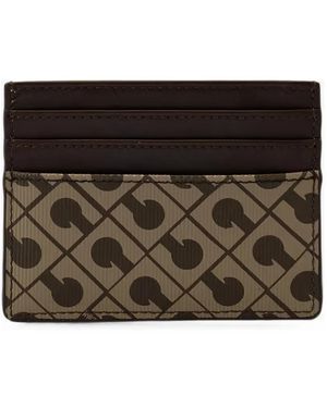 Gherardini Millerighe Logo-Print Card Holder - Black