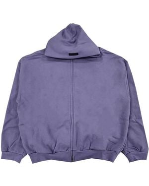 Fear Of God Logo-Print Hoodie - Purple